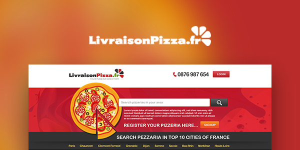 Website for LivraisonPizza